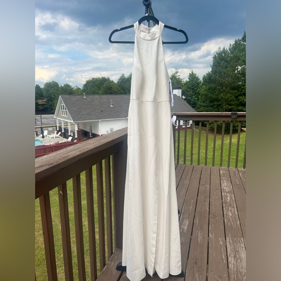 After six dress halter white ivory NWT gown - Picture 1 of 4